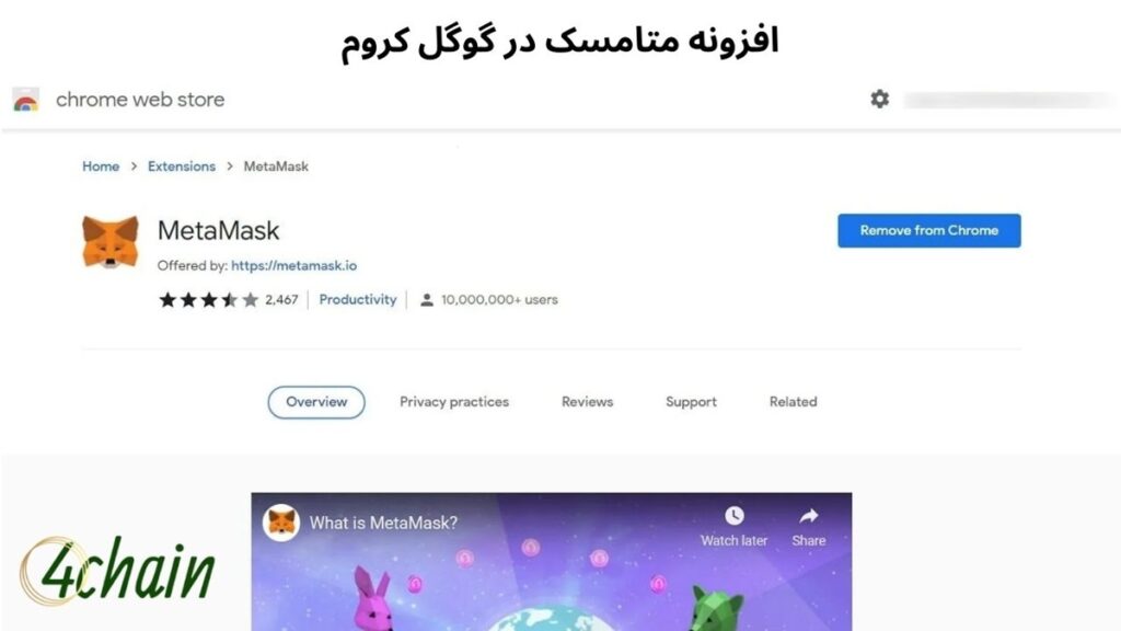 افزونه متامسک در گوگل کروم